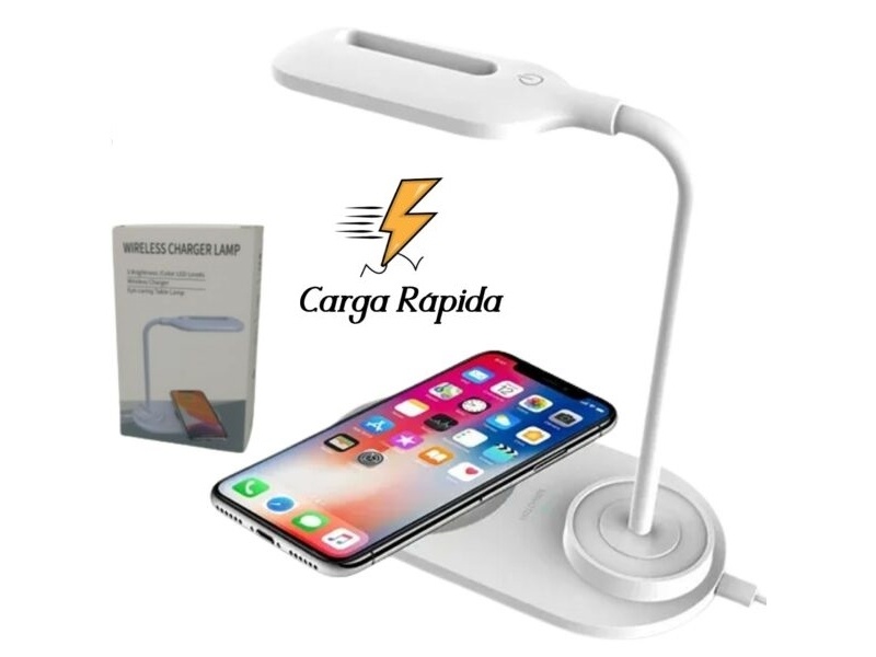 LAMPARA LED CON BASE QI PARA CELULAR