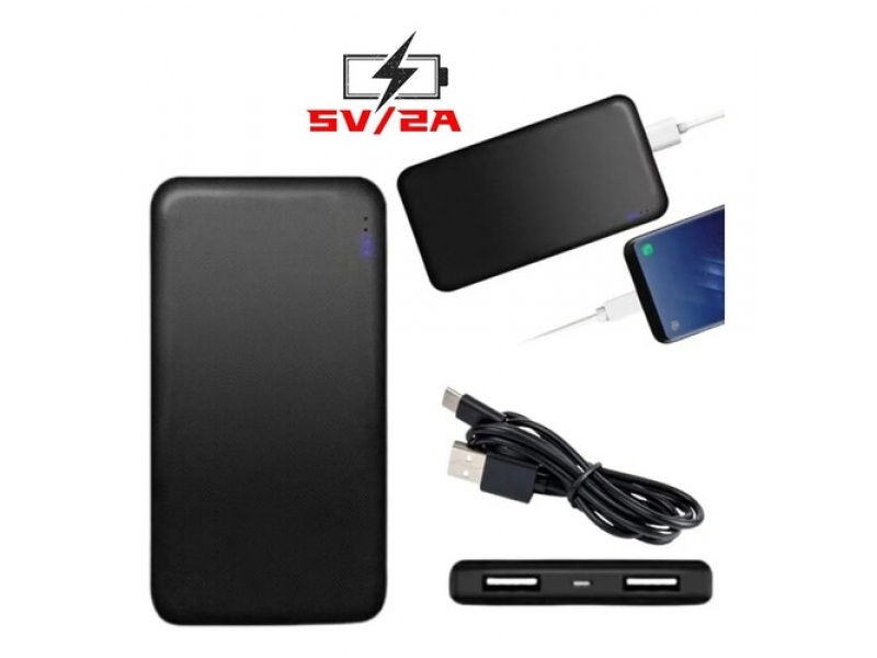 POWER BANK 10000MAH 2USBTIPO-C INPUT