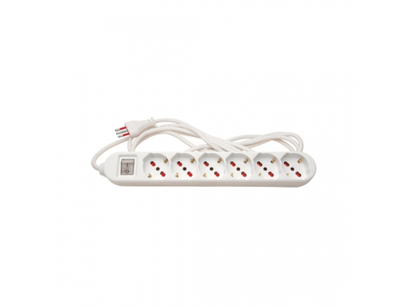 ZAPATILLA 6 X SCHUKO Y 3 EN LINEA CABLE 3 METROS VIVION 716871