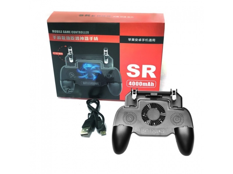 CONTROL GAMEPAD UNIVERSAL CELULAR CON POWER BANK Y NK VENTILADOR Y BOTONES  L Y R