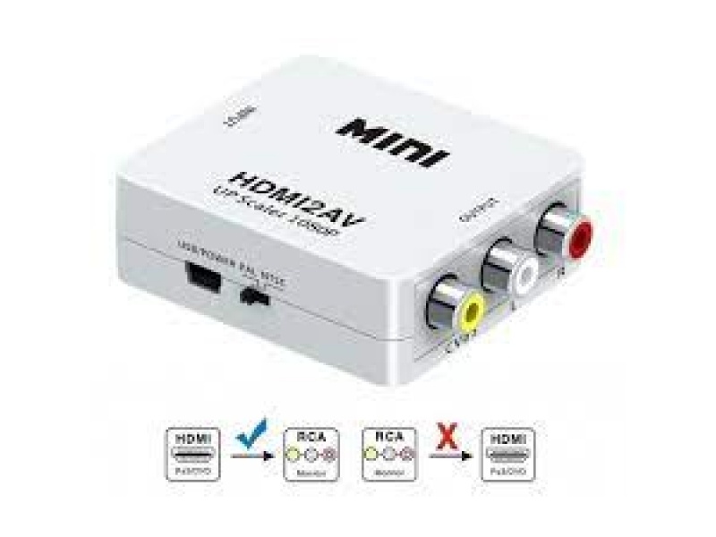 ADAPTADOR CONVERTIDOR HDMI A RCA