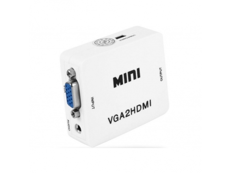 ADAPTADOR CONVERSOR VGA A HDMI CON AUDIO