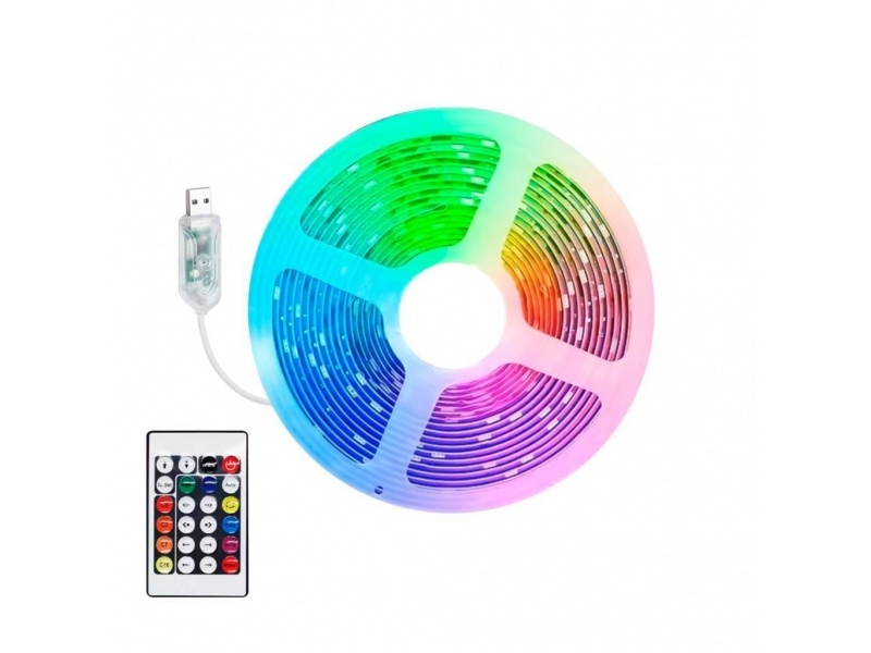 TIRA DE LUCES LED RGB CON CONTROL REMOTO  PX-10100