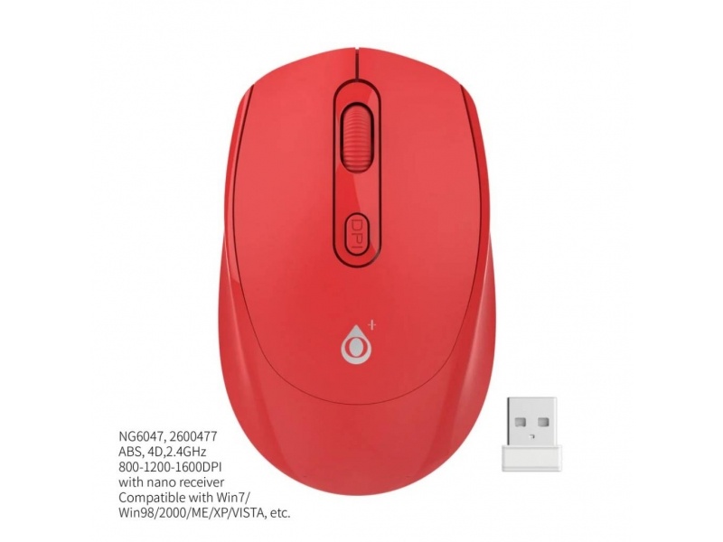 MOUSE INALAMBRICO NG6047 2.4G 4D ONE +