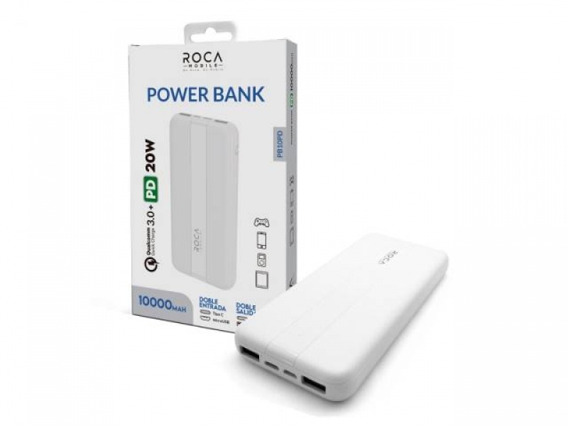 POWER BANK ROCA PB10PD    10.000MAH    20W