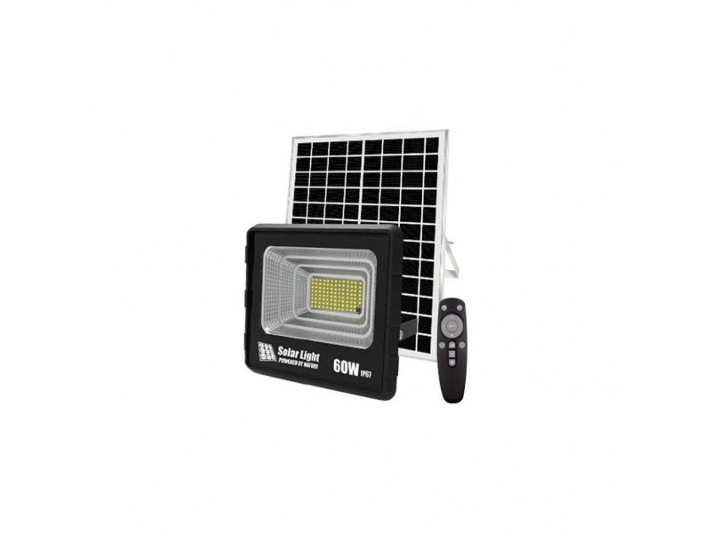 FOCO LED EXTERIOR CON PANEL SOLAR 60W GD-60H