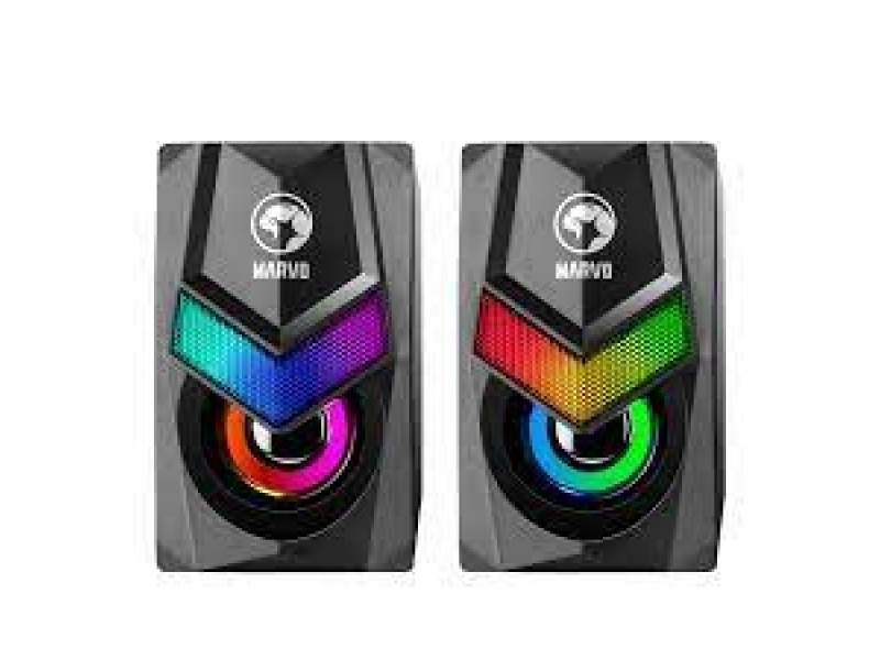 PARLANTES GAMER 2X3W RGB USB SG-118 MARVO