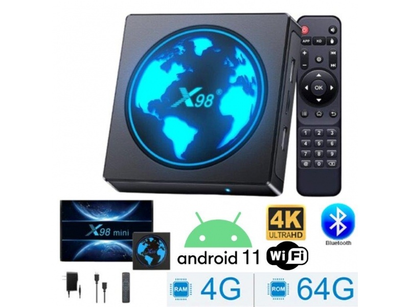 TV BOX ANDROID PTV-X98MIN 4GB 64GB